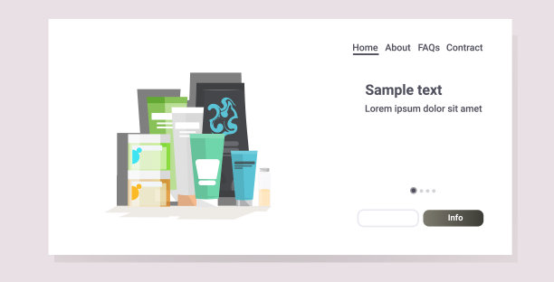 不同的剃须美容包装容器和塑料瓶收藏横向复制空间图片下载