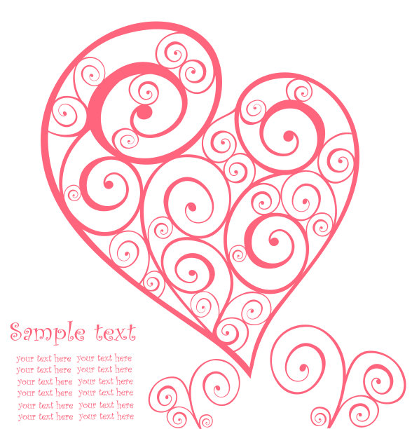 心形贺卡图片下载