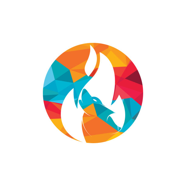 狼火标志设计模板图片下载