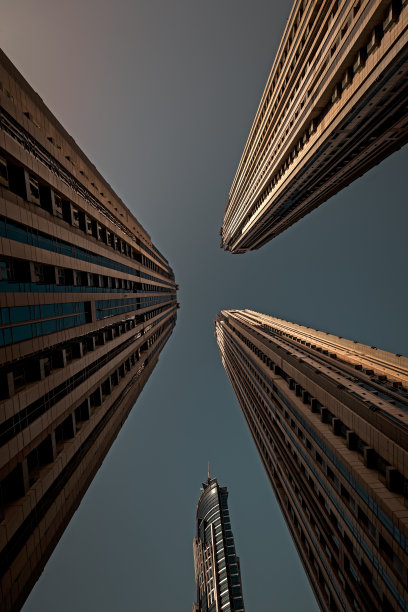 迪拜塔透视图片下载