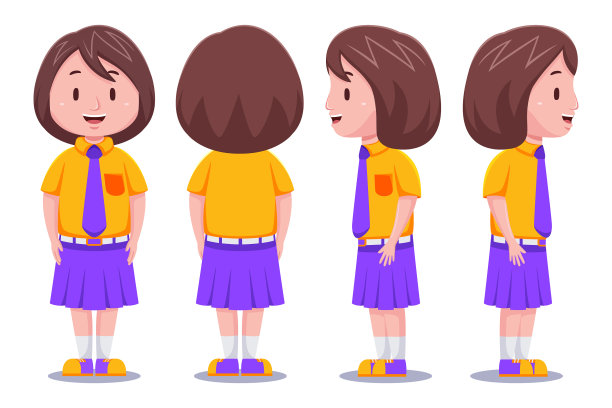 可爱的孩子女孩学生01图片下载