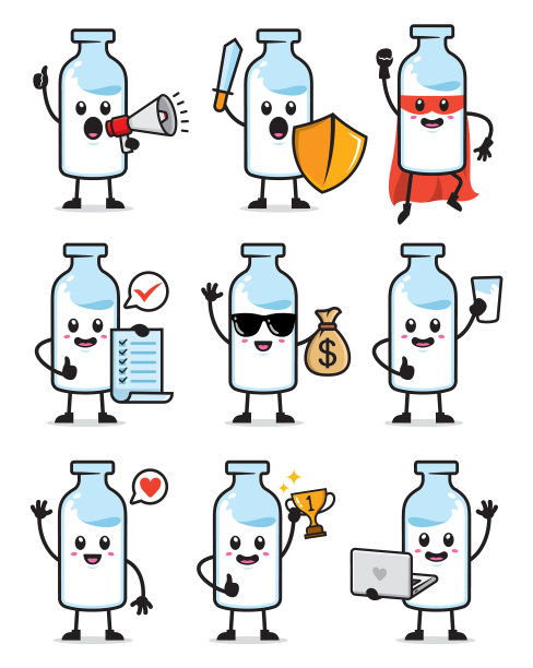 设定奶字符设计图片下载