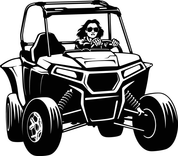 四轮越野车和性感女孩-极端肮脏图片下载