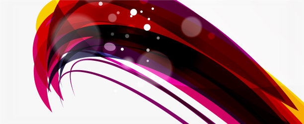 波浪线条为时尚设计模板图片下载