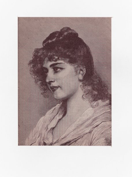 女人漂亮的黑发，浪漫主义风格图片下载