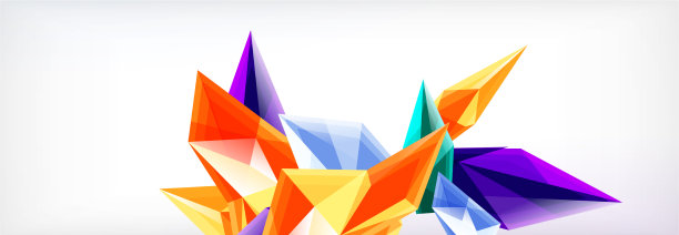 三维三角形和金字塔抽象图片下载