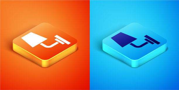 等距壁灯或壁灯图标隔离开图片下载