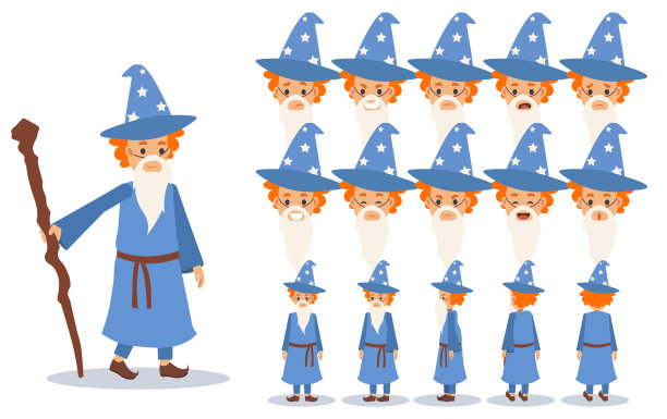 万圣节穿巫师装的小男孩图片下载