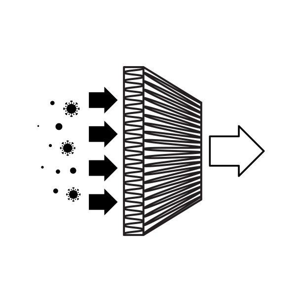 空气过滤器图标hepa过滤符号粉尘图片下载