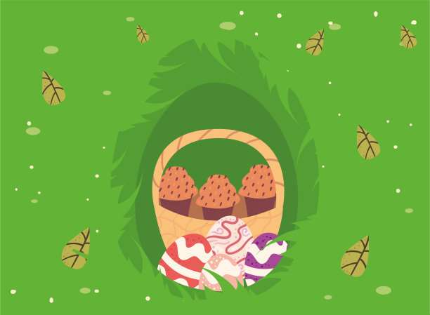 复活节快乐松饼图片下载