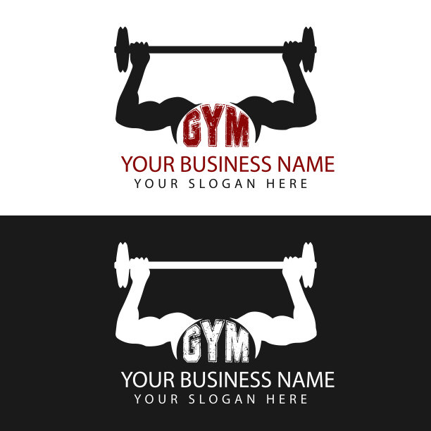 健身房标志设计图片下载