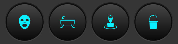 设美容面膜浴缸男人在图片下载