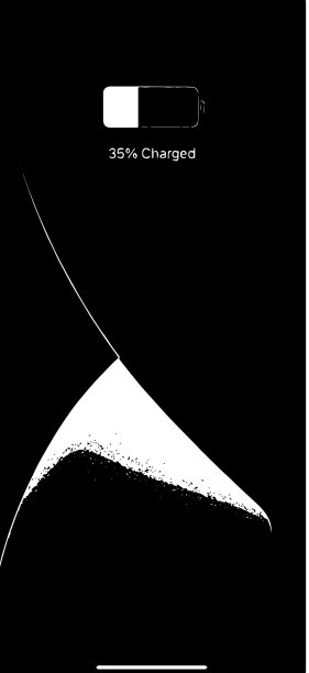 黑色和白色iphone电池充电向量图片下载