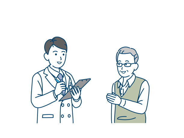 医生和老人体检说明图片下载