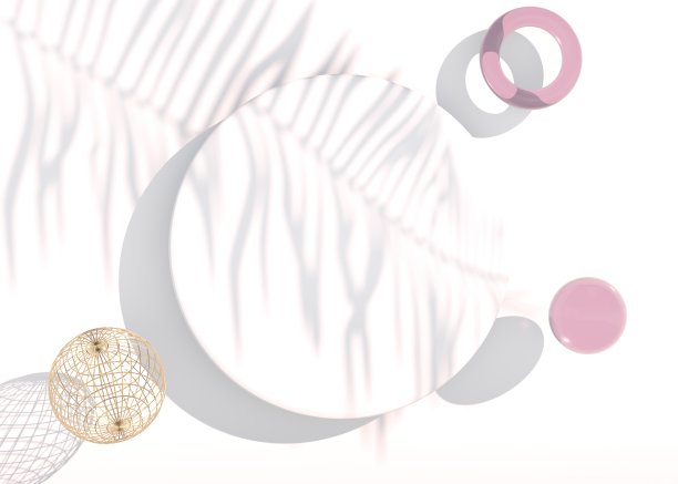 俯视图，抽象的平铺背景与蜡笔图。创意flatlay背景。创意,布局。三维演示图片下载