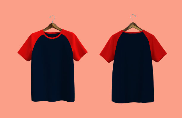 短袖raglan t恤模型图片下载