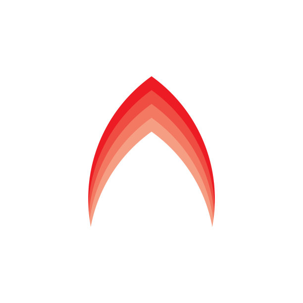 条纹渐变箭头简约logo图片下载