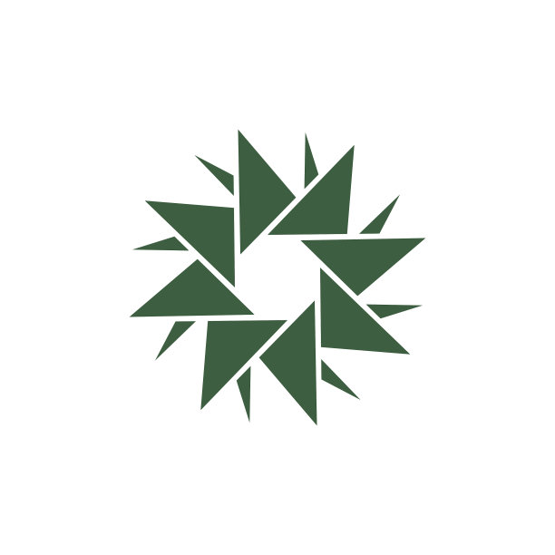 纸漩涡折纸涡轮工业标志图片下载