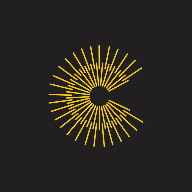 字母c发光标志图片下载