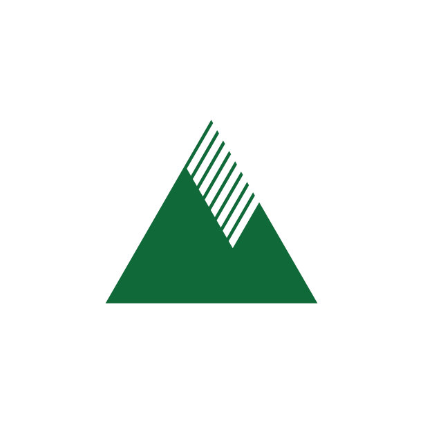 山条纹剪影标志图片下载