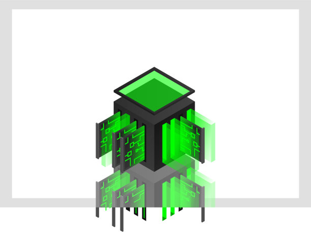 数据中心等距图标数据库和云图片下载