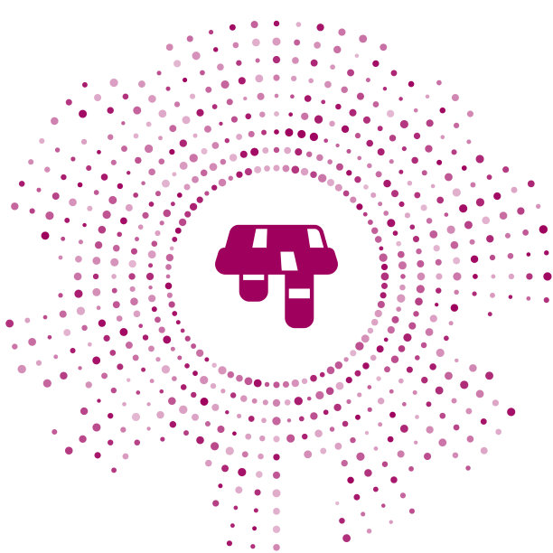 紫色冬季围巾图标孤立在白色图片下载