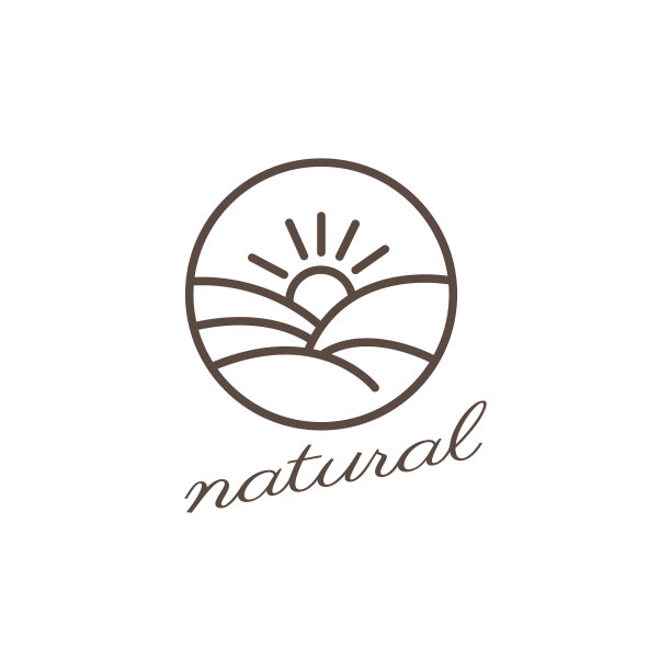 落日标志简单的圆形轮廓自然设计图片下载