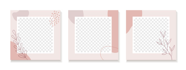 抽象模板的instagram帖子设置图片下载