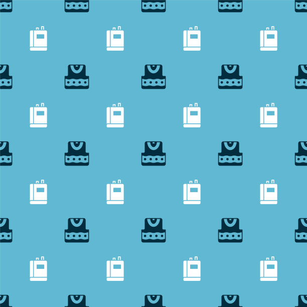 设定背心和书在无缝模式图片下载