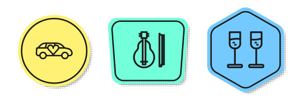 集线装豪华轿车小提琴和玻璃的图片下载