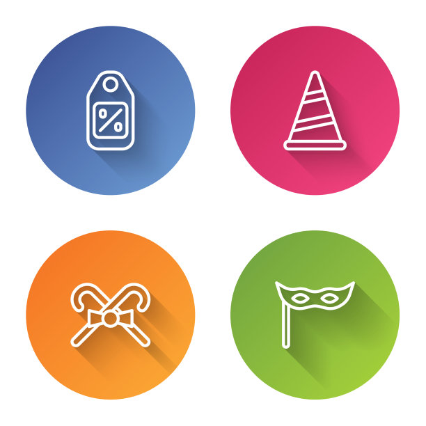 设定线价格标签与销售派对帽圣诞节图片下载