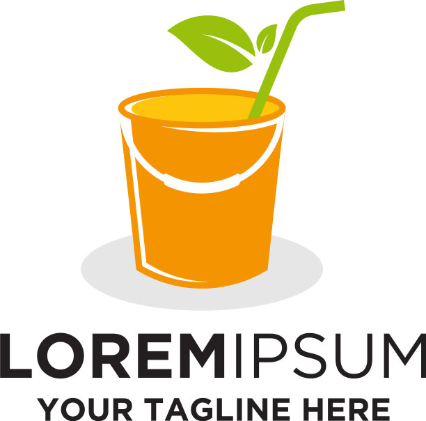 果汁桶现代标志设计图片下载