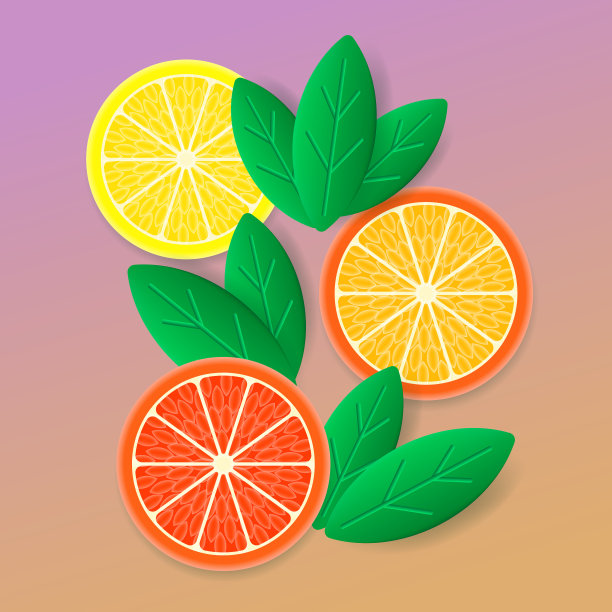 新鲜水果，柠檬，橙子和柚子图片下载