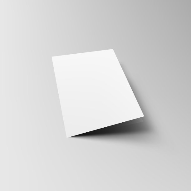折叠a5或a4宣传册模型模板图片下载