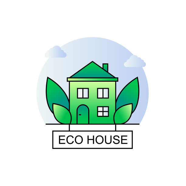 生态住宅标志概念图片下载