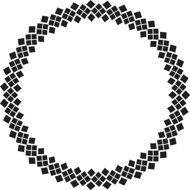 中国圆形框架和东方轮廓元素图片下载