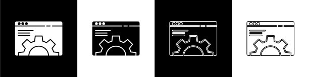 设置浏览器设置图标隔离在黑色和图片下载