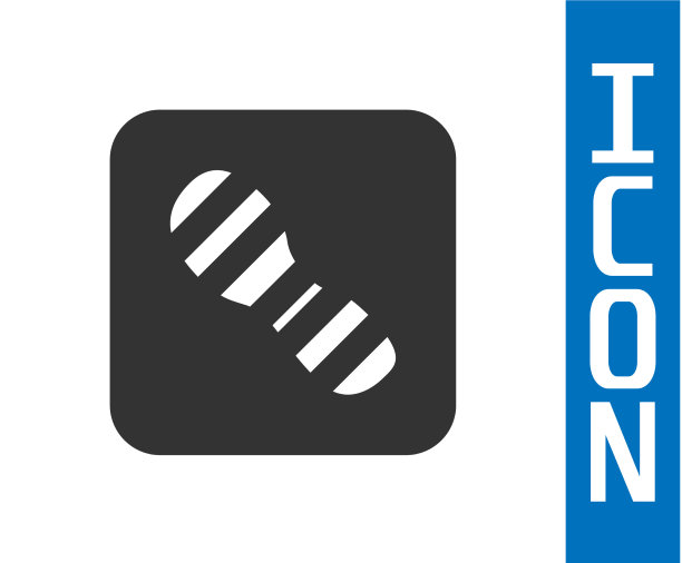 灰色人类脚印鞋图标孤立在白色图片下载