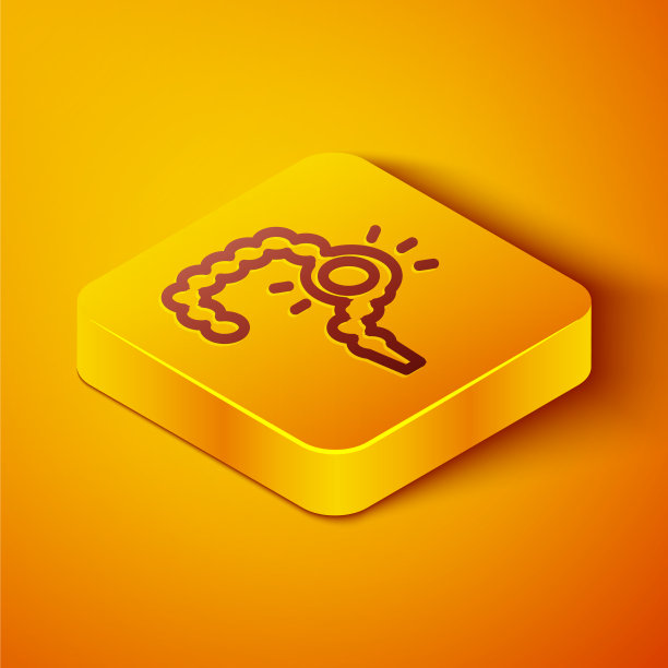 肠便秘图标孤立在等距线上图片下载