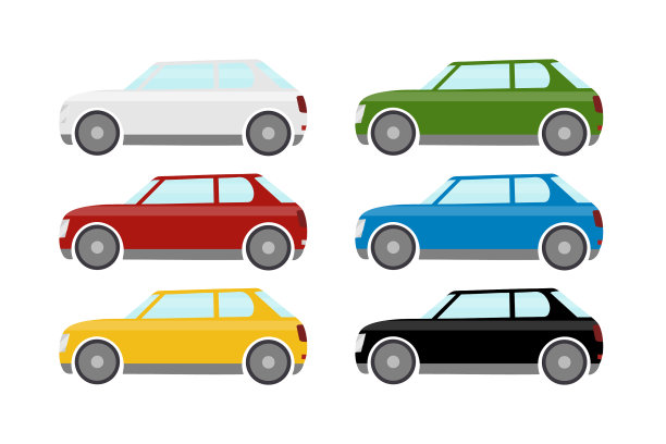 选择现代电动汽车模型，一辆轿车吉普车图片下载