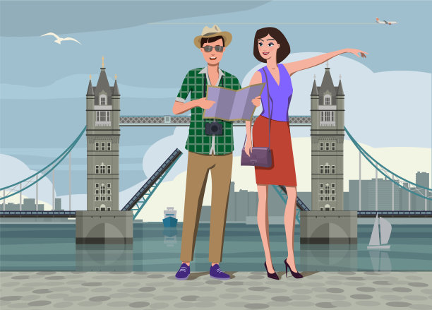 一个家庭在伦敦旅游图片下载