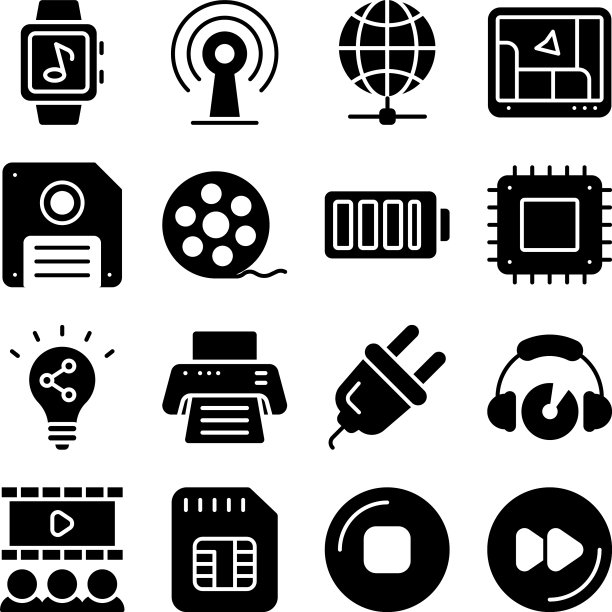 包装设备和技术坚实的图标图片下载