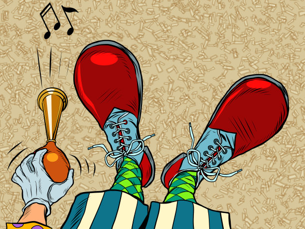 小丑脚鞋职业马戏团职业图片下载