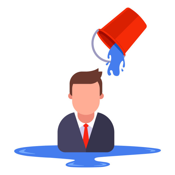 一个穿着西装的人被水从图片下载