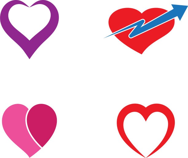 心标志模板图片下载