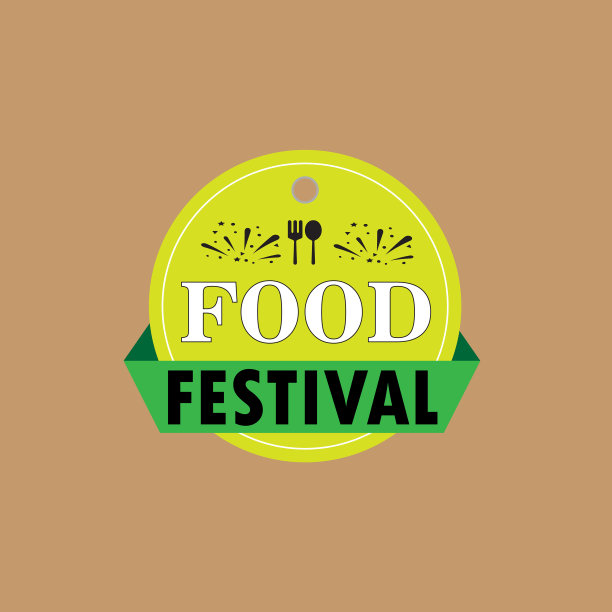美食节标志模板设计图片下载