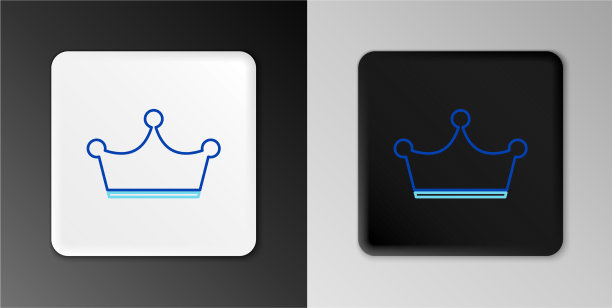 线冠图标孤立在灰色背景图片下载