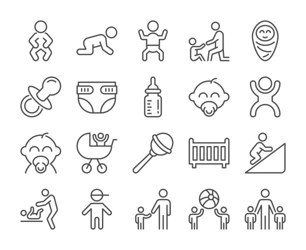 贝肯子行图标集图片下载