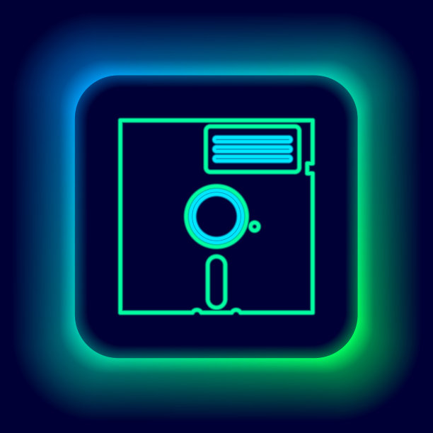 发光的525英寸霓虹灯软盘图片下载