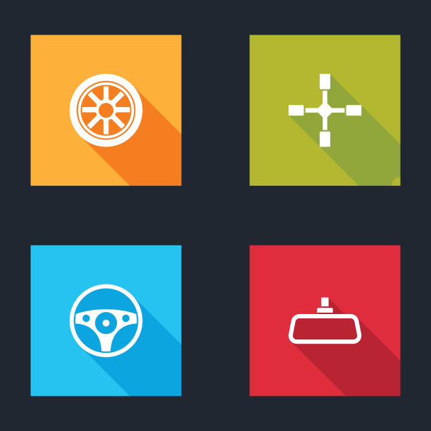 安装汽车方向盘扳手和后视镜图片下载